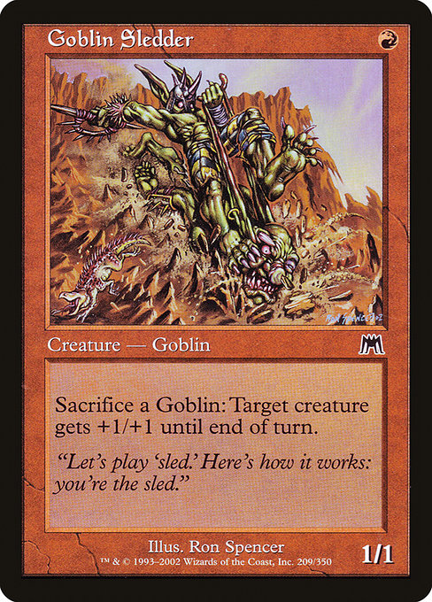 Goblin Sledder, art by Ron Spencer