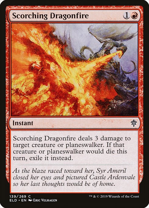 Scorching Dragonfire, art by Eric Velhagen