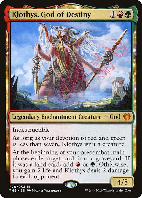 Klothys, God of Destiny, art by Magali Villeneuve