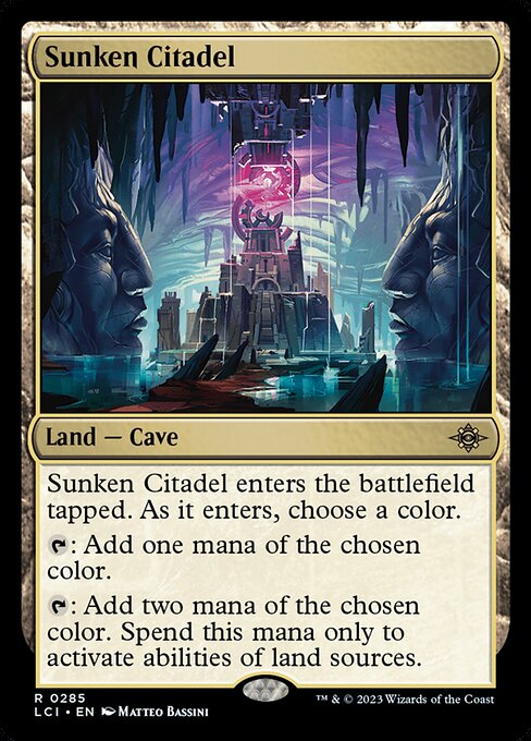Sunken Citadel, art by Matteo Bassini