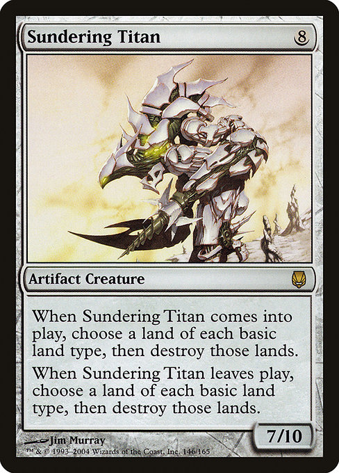 Sundering Titan, art by Jim Murray