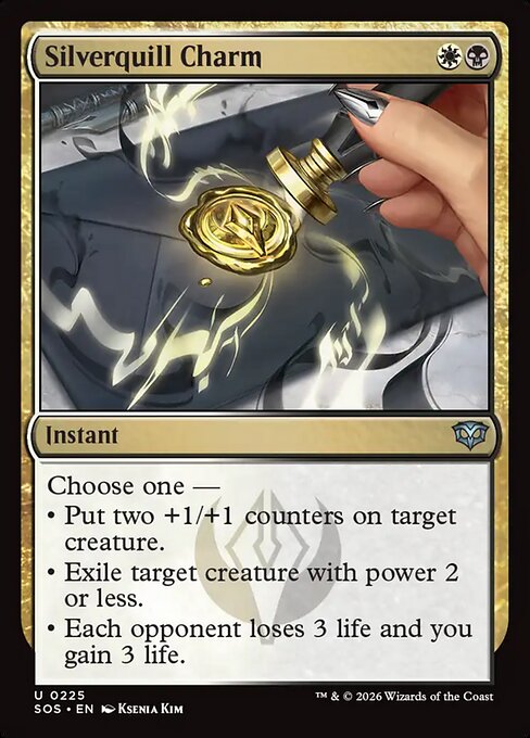 Silverquill Charm, art by Ksenia Kim