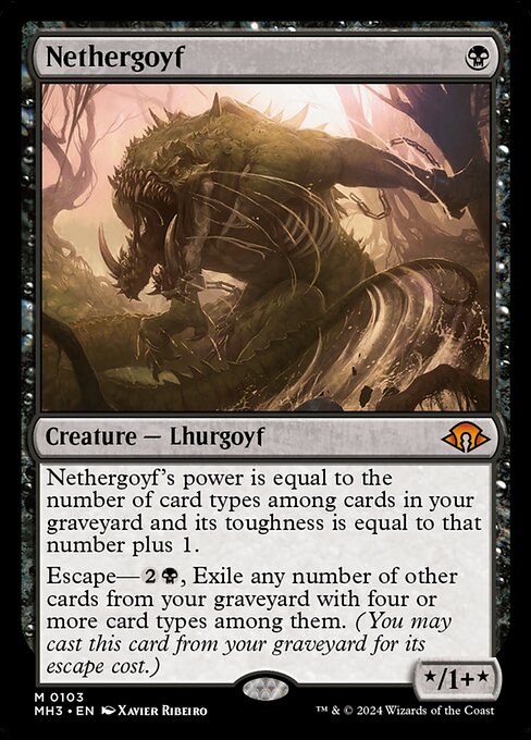 Nethergoyf, art by Xavier Ribeiro