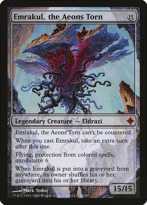 Emrakul, the Aeons Torn, art by Mark Tedin