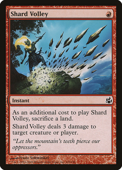 Shard Volley, art by Franz Vohwinkel