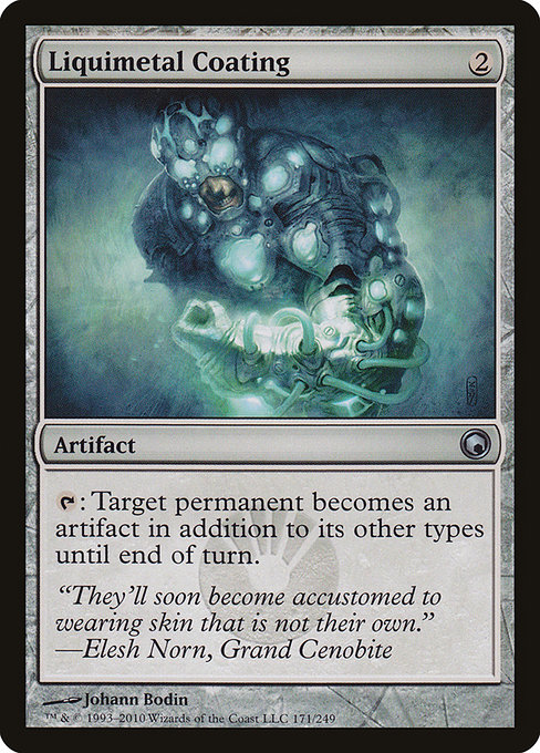 Liquimetal Coating, art by Johann Bodin