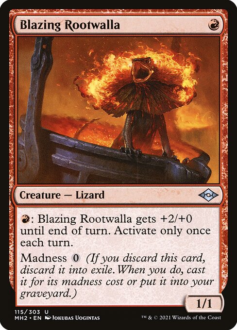 Blazing Rootwalla, art by Jokubas Uogintas