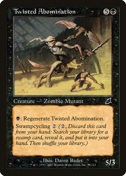Twisted Abomination, art by Daren Bader