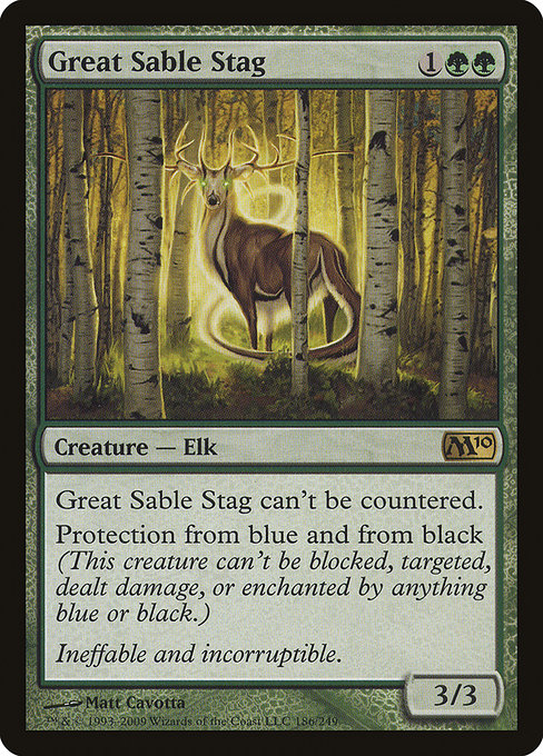Great Sable Stag, art by Matt Cavotta