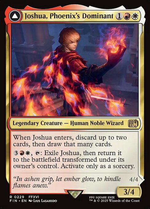 Joshua, Phoenix's Dominant // Phoenix, Warden of Fire, art by Lius Lasahido