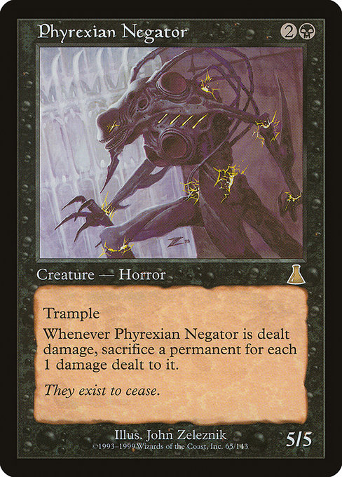 Phyrexian Negator, art by John Zeleznik