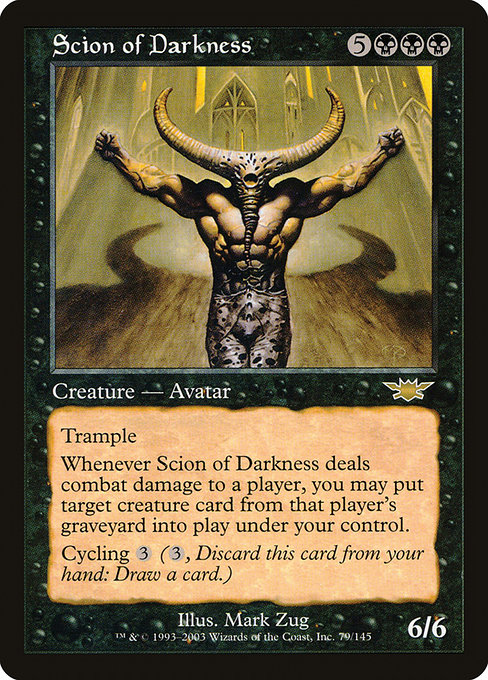 Scion of Darkness, art by Mark Zug