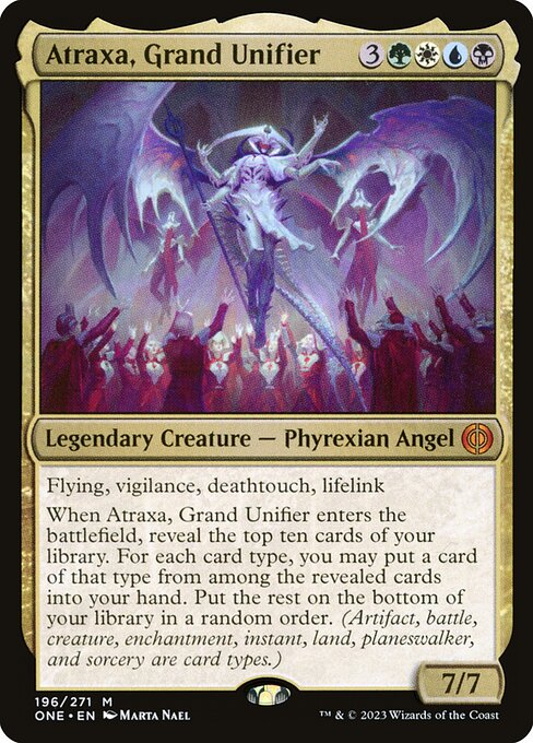 Atraxa, Grand Unifier, art by Marta Nael