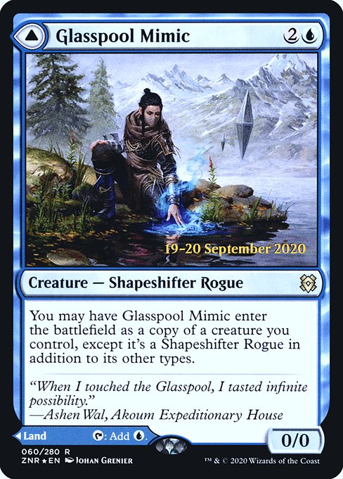 Glasspool Mimic // Glasspool Shore, art by Johan Grenier
