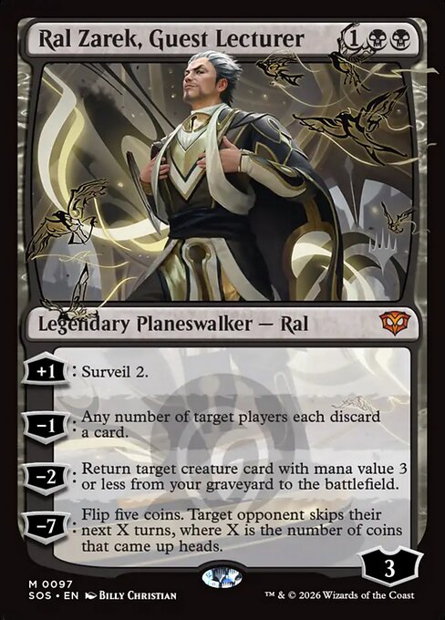 Ral Zarek, Guest Lecturer, art by Billy Christian