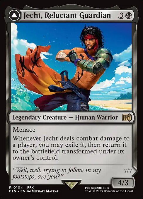 Jecht, Reluctant Guardian // Braska's Final Aeon, art by Michael MacRae