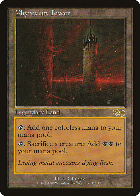 Phyrexian Tower, art by Chippy