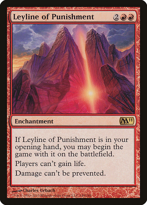 Leyline of Punishment, art by Charles Urbach