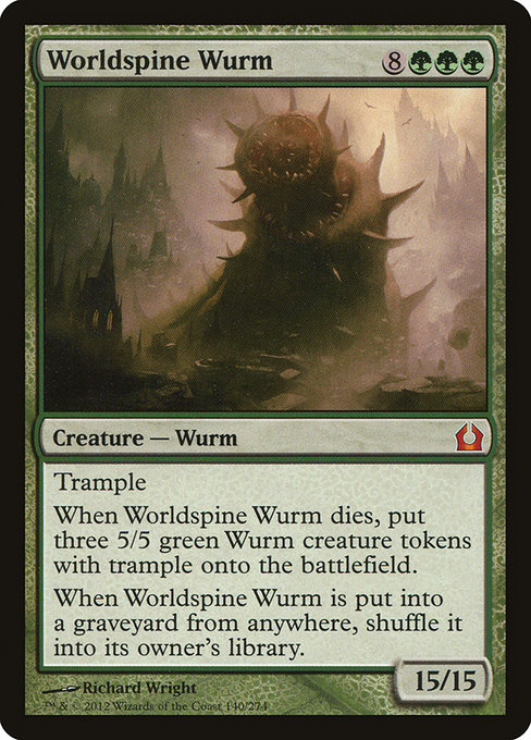 Worldspine Wurm, art by Richard Wright