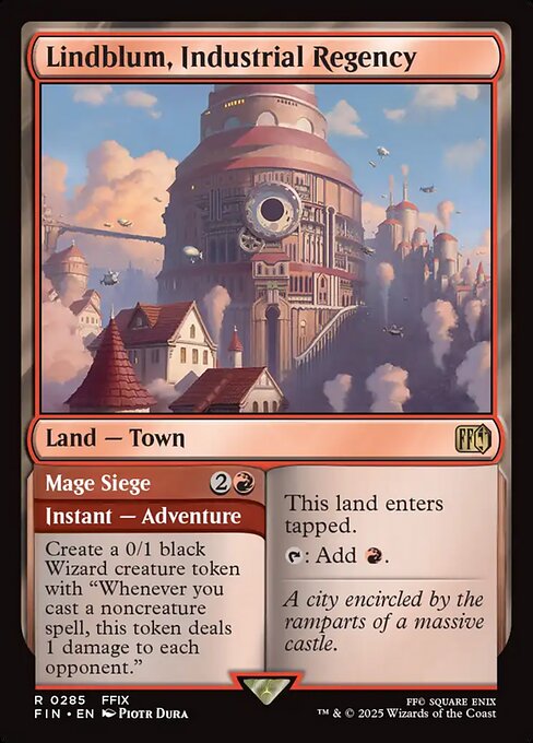 Lindblum, Industrial Regency // Mage Siege, art by Piotr Dura