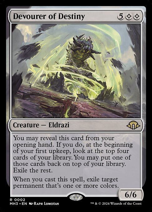 Devourer of Destiny, art by Raph Lomotan