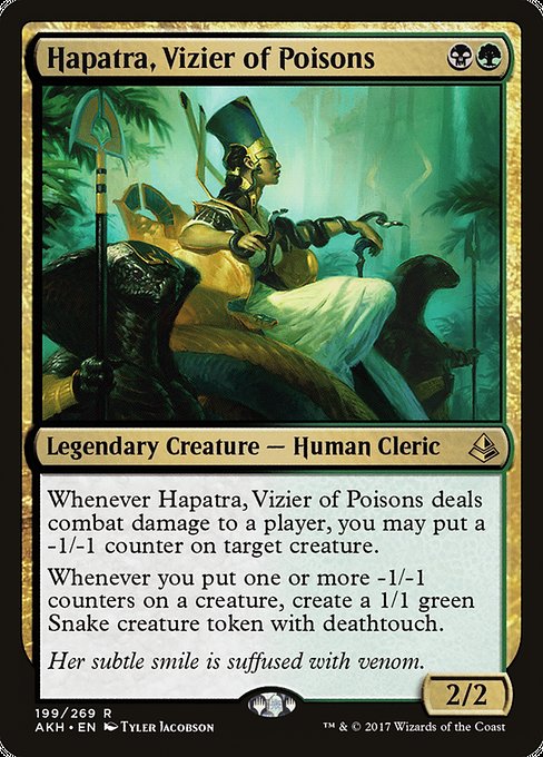 Hapatra, Vizier of Poisons, art by Tyler Jacobson