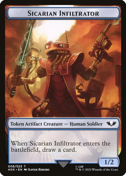 Sicarian Infiltrator, art by Xavier Ribeiro
