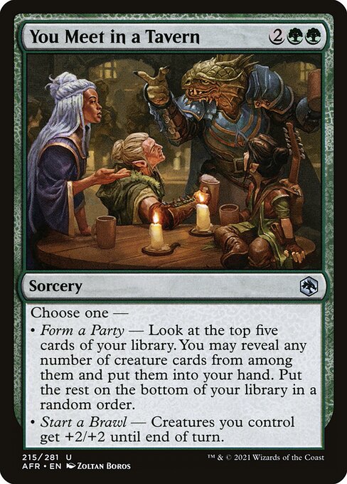 You Meet in a Tavern, art by Zoltan Boros
