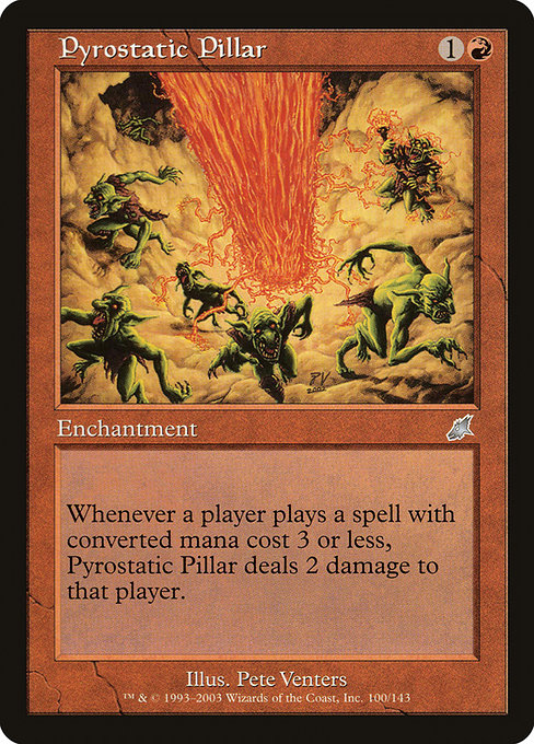 Pyrostatic Pillar, art by Pete Venters