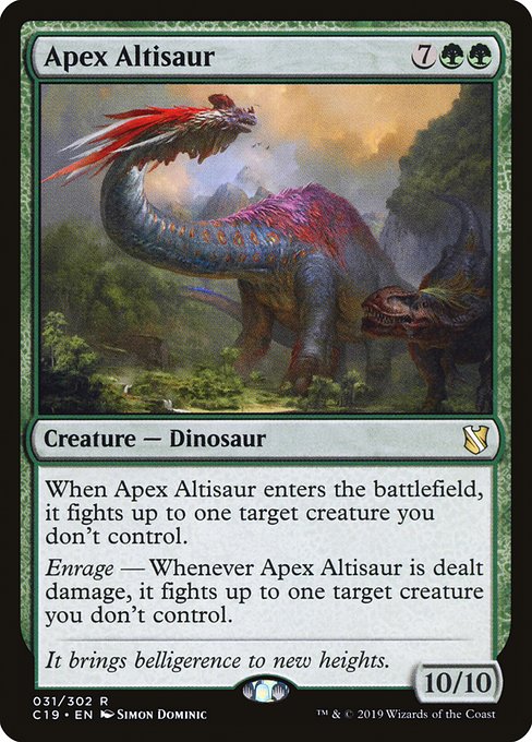 Apex Altisaur, art by Simon Dominic
