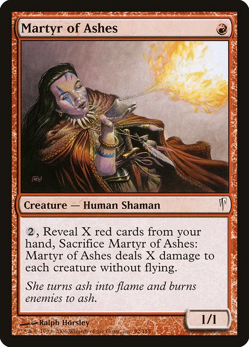 Martyr of Ashes, art by Ralph Horsley