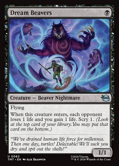 Dream Beavers, art by Alix Branwyn