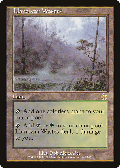 Llanowar Wastes, art by Rob Alexander