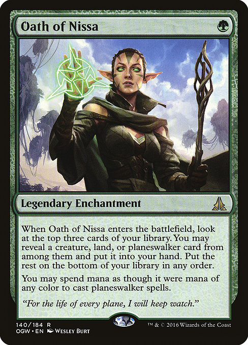 Oath of Nissa, art by Wesley Burt