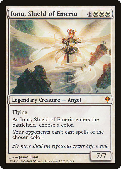 Iona, Shield of Emeria, art by Jason Chan
