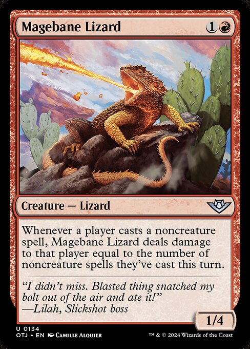 Magebane Lizard, art by Camille Alquier