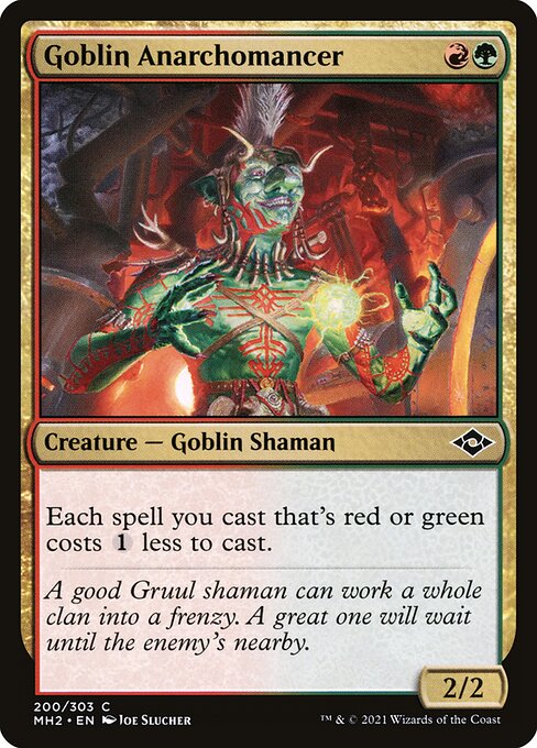 Goblin Anarchomancer, art by Joe Slucher