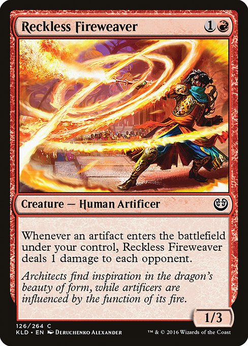 Reckless Fireweaver, art by Deruchenko Alexander