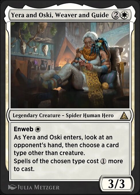 Arachne, Psionic Weaver, art by Julia Metzger
