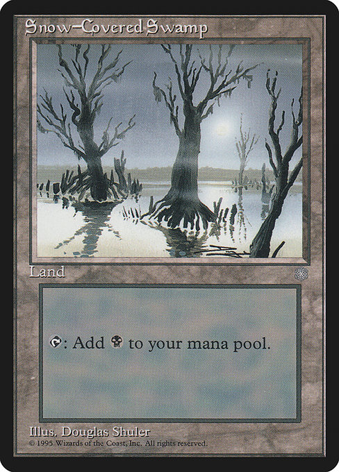 Snow-Covered Swamp, art by Douglas Shuler