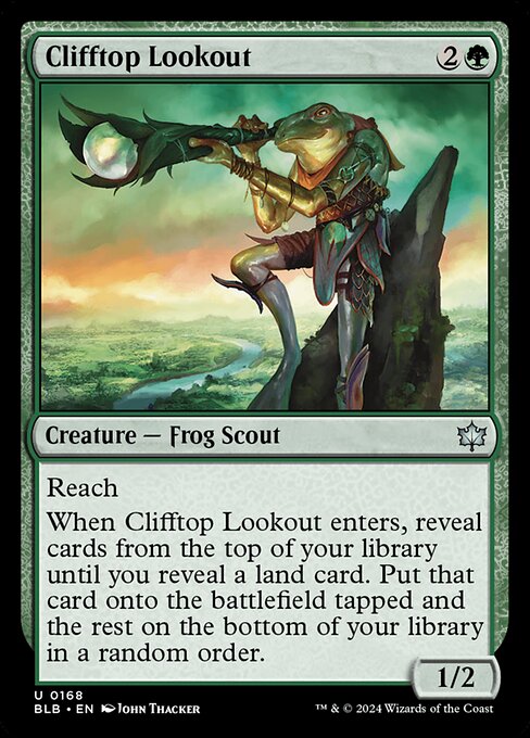 Clifftop Lookout, art by John Thacker