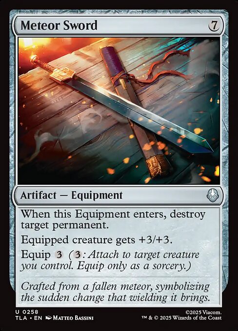 Meteor Sword, art by Matteo Bassini