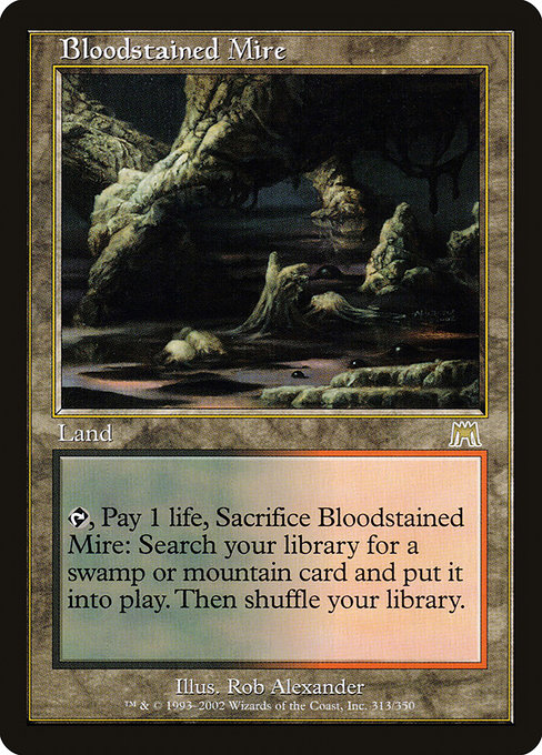 Bloodstained Mire, art by Rob Alexander