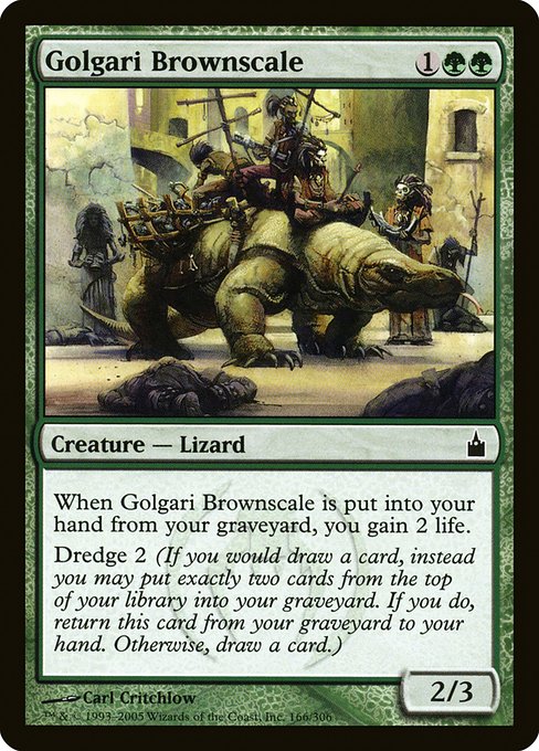 Golgari Brownscale, art by Carl Critchlow