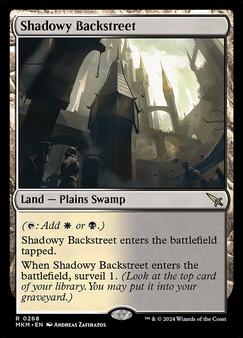 Shadowy Backstreet, art by Andreas Zafiratos