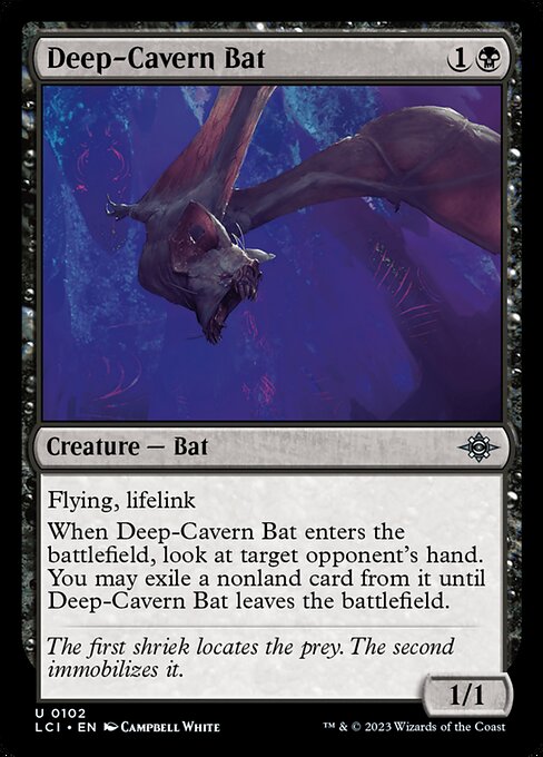 Deep-Cavern Bat, art by Campbell White