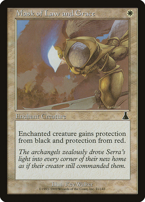 Mask of Law and Grace, art by Kev Walker
