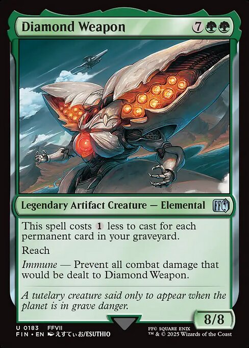 Diamond Weapon, art by Esuthio