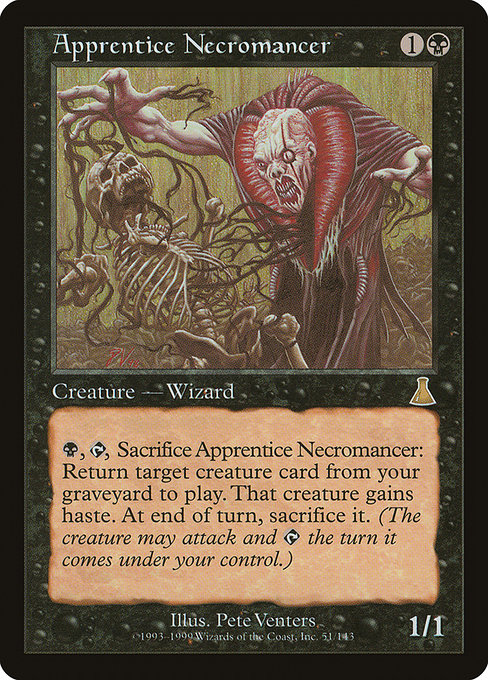 Apprentice Necromancer, art by Pete Venters