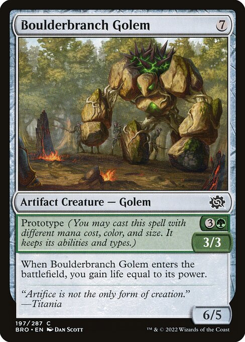 Boulderbranch Golem, art by Dan Murayama Scott